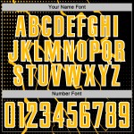 Gold-White Lightning Soccer Custom Uniform Black Sublimation Jersey Sports