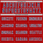 Jersey Red Geometric Soccer Shape Custom Uniform Sports Sublimation Navy-White