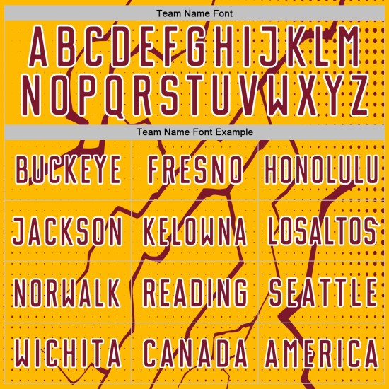 Sublimation Uniform Lightning Crimson-White Soccer Jersey Sports Gold Custom