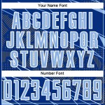 Blue-White Royal Uniform Sports Jersey Light Custom Lines Sublimation Soccer