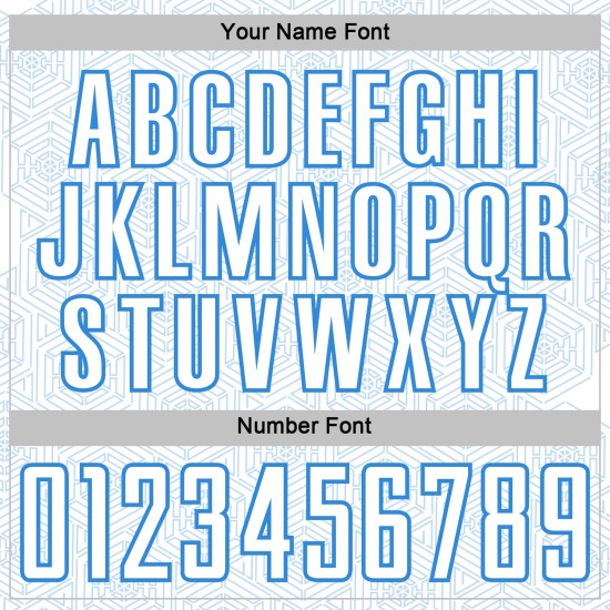 Soccer Jersey Shape Sublimation White Custom Sports Blue Geometric Uniform Powder