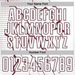 Sublimation Uniform Custom Sports Lightning White Soccer Jersey Burgundy