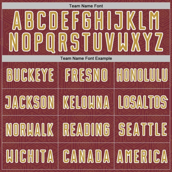 Soccer Sublimation Shape Burgundy Uniform Old Gold-White Custom Jersey Sports Geometric