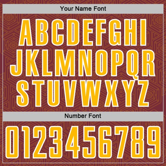 Jersey Custom Burgundy Shape Geometric Uniform Gold-White Sublimation Soccer Sports